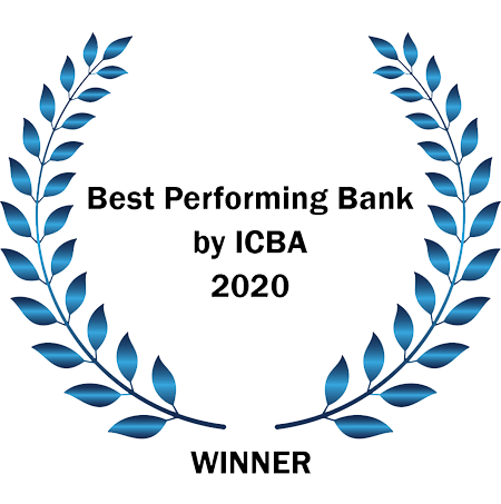 ICBA Best Perorming Bank Award Logo